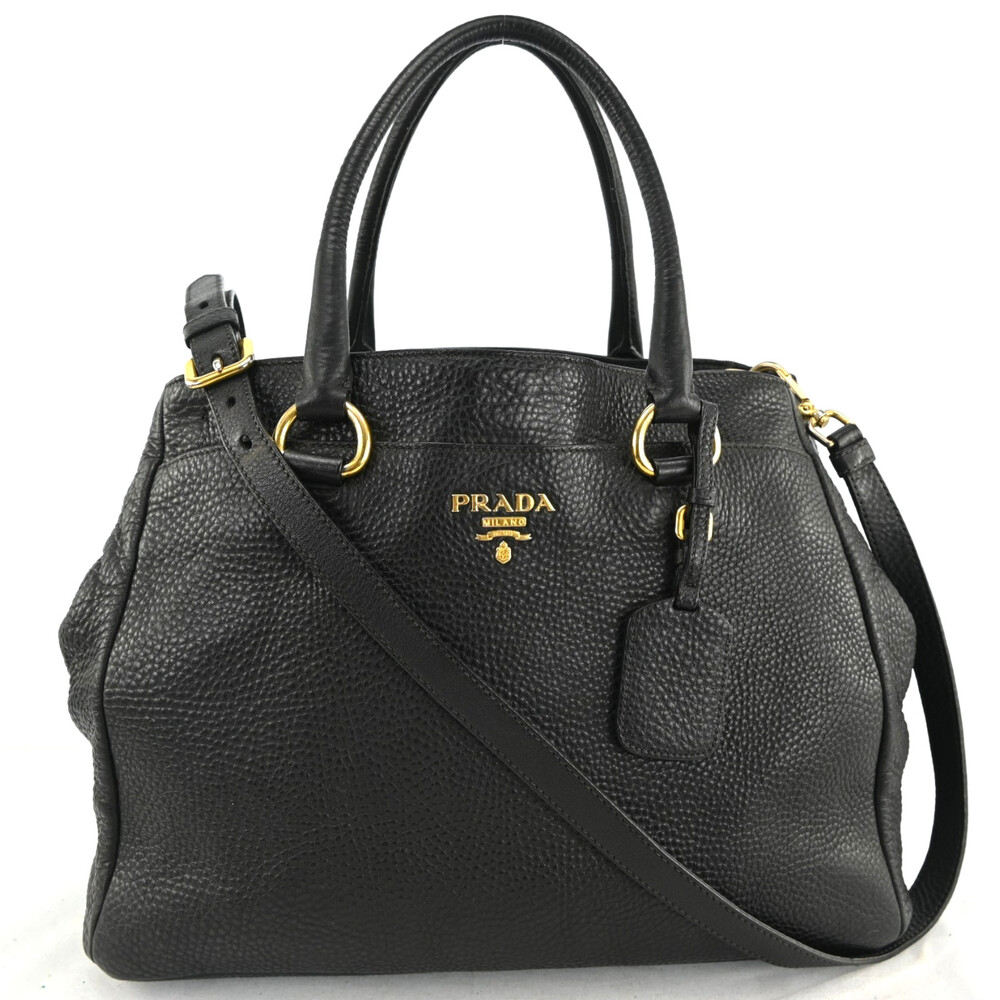 Auth Prada Logo 2Way Handbag Shoulder #259299P63B